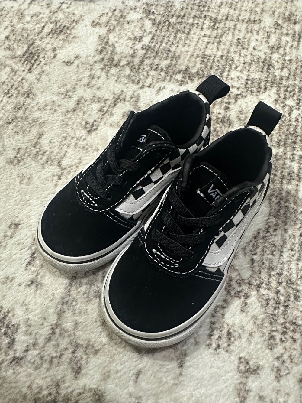 Vans Kids Black & White Checkerboard Low-Top Sneakers - 6T